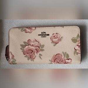 Coach Pink Floral Wallet
